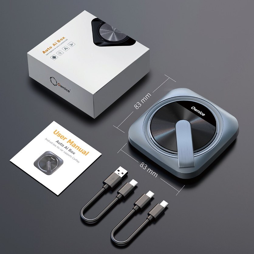 Wireless CarPlay And Android Auto Adapter with Android 11 and Streaming Apps Ownice A1