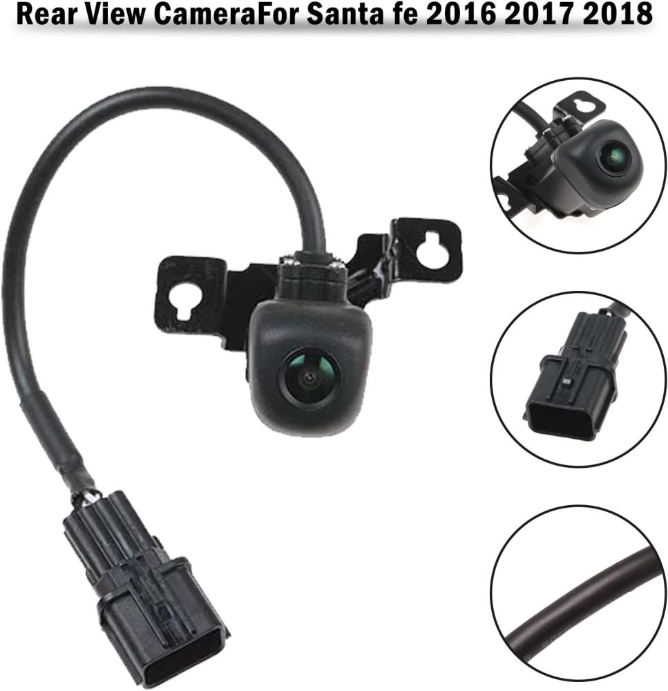 Rear Backup Reverse Camera View Camera for Hyundai Santa Fe | Replaces 95760-2W640 | Parking Assist Camera GreenYi