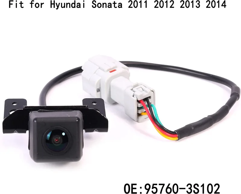 Backup Camera 95760-3S102 for Hyundai Sonata2010 2011 2012 2013 2014, Rear View Park Assist Backup Reverse Camera with Link Cable and Plug Fits Specific Model