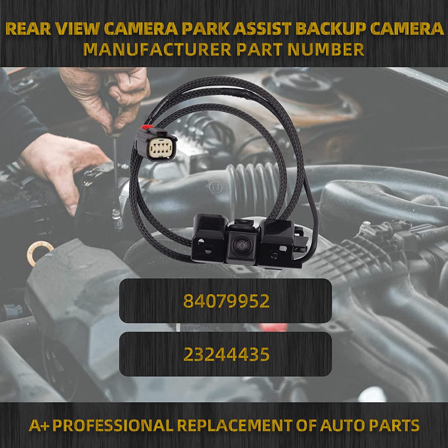 Rear View Backup Camera For 2016-2019 Chevy Silverado & GMC Sierra 1500-3500 HD