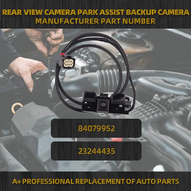 Rear View Backup Camera for 2016-2019 Chevy Silverado/GMC Sierra 2500HD 3500HD Replace 84079952 23244435 GreenYi