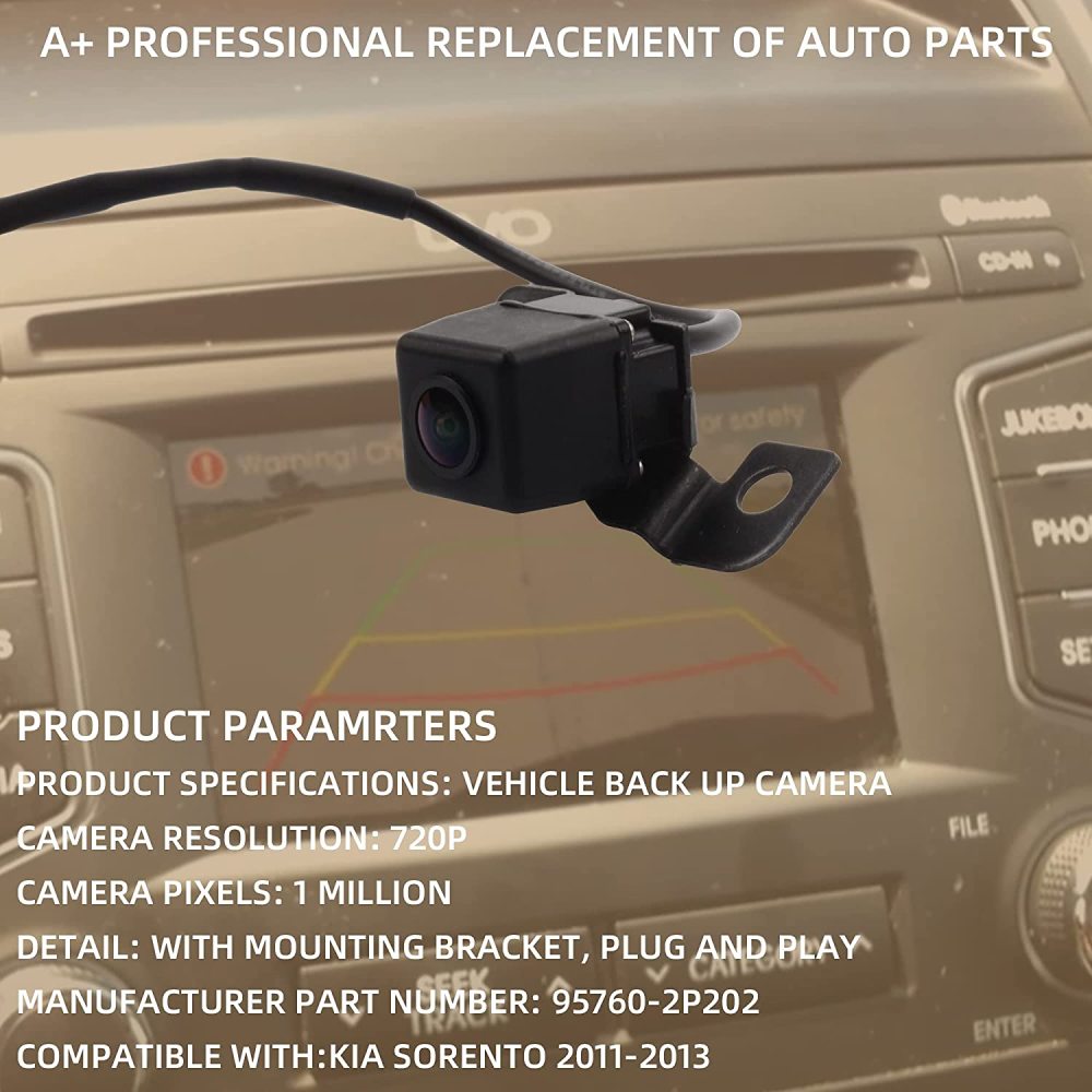 Rear View Backup Camera for 2011-2013 KIA Sorento Replaces# 95760-2P202 592-267 957602P202 GreenYi