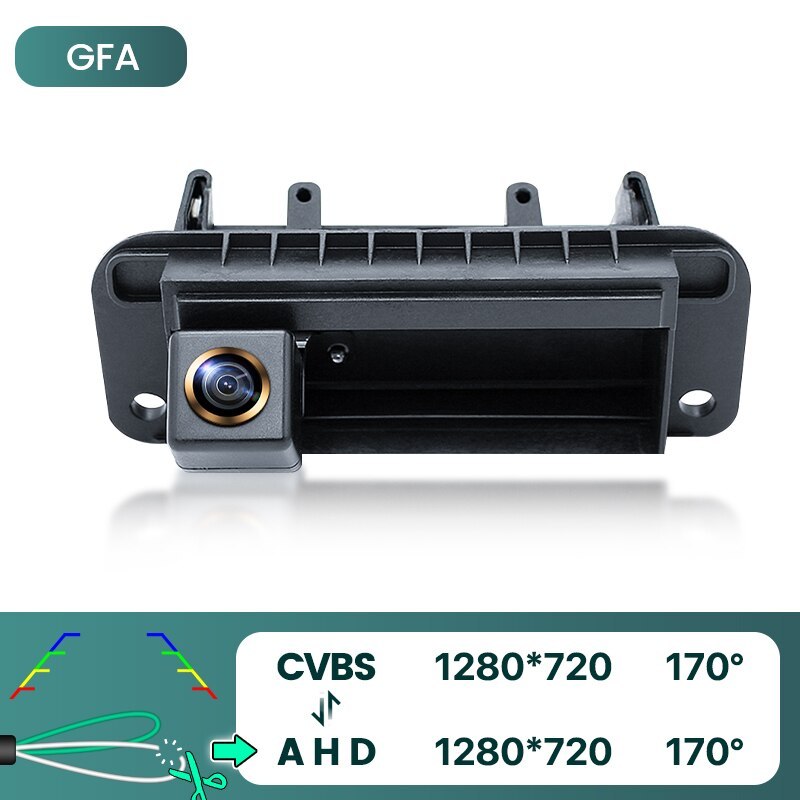 GreenYi 170° HD 1080P Car Rear View Camera for Mercedes Benz C Class W204 C180 C200 C260 Night Vision Reverse Reversing 4pin AHD