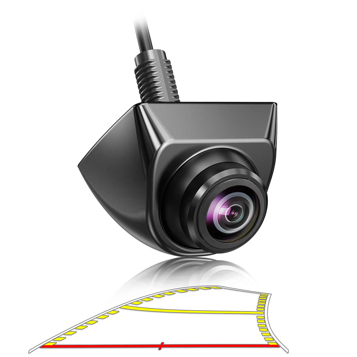 GreenYi Car Backup Camera with Dynamic Trajectory Guide Line