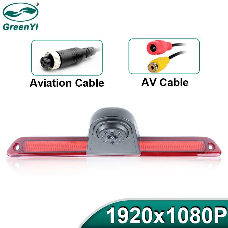 GreenYi AHD 1080P LED Brake Light Vehicle Rear View Camera For Mercedes-Benz Sprinter Dodge Sprinter VW Crafter Vans 2007-2018
