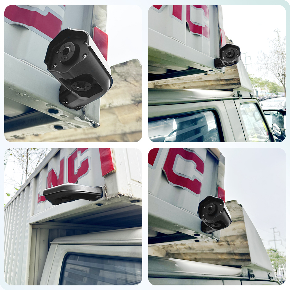 Long Arm AHD 720P Side Mirror Area Camera - Designed for Heavy Duty Truck, Bus, Commercial RV, GreenYi
