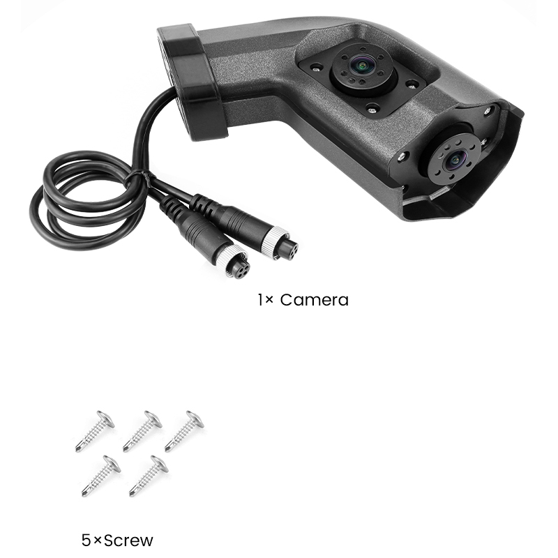 Long Arm AHD 720P Side Mirror Area Camera - Designed for Heavy Duty Truck, Bus, Commercial RV, GreenYi