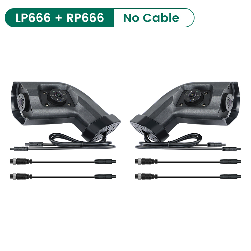 Long Arm AHD 720P Side Mirror Area Camera - Designed for Heavy Duty Truck, Bus, Commercial RV, GreenYi