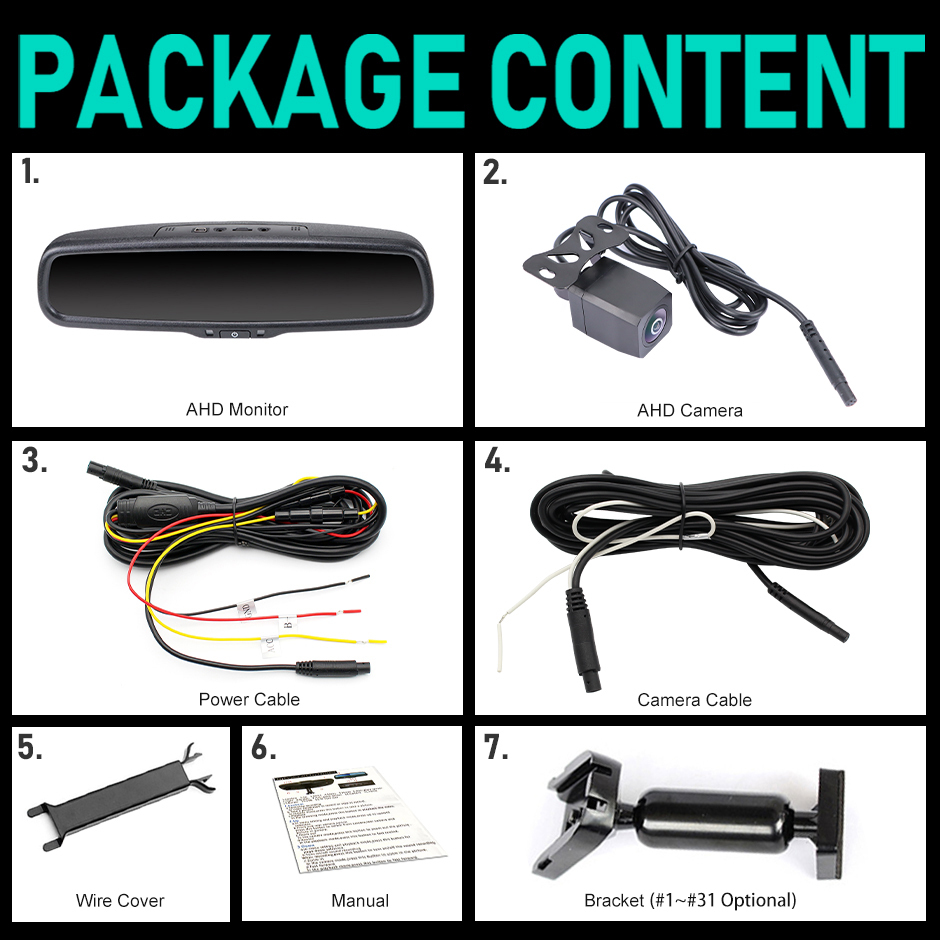 GreenYi Dual Lens 5" IPS Auto Dimming Car Rearview Mirror Monitor DVR Digital Video Recorder 1080P with Original Bracket