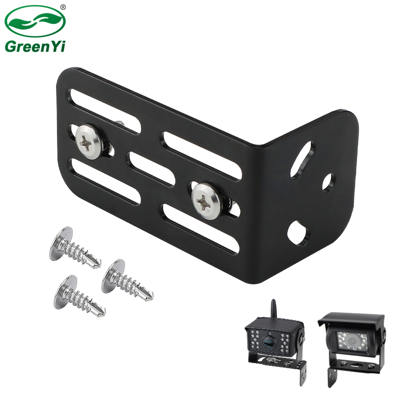 Stainless Steel L Shape Adjustable Bracket for Truck Buses Side Camera Installation GreenYi