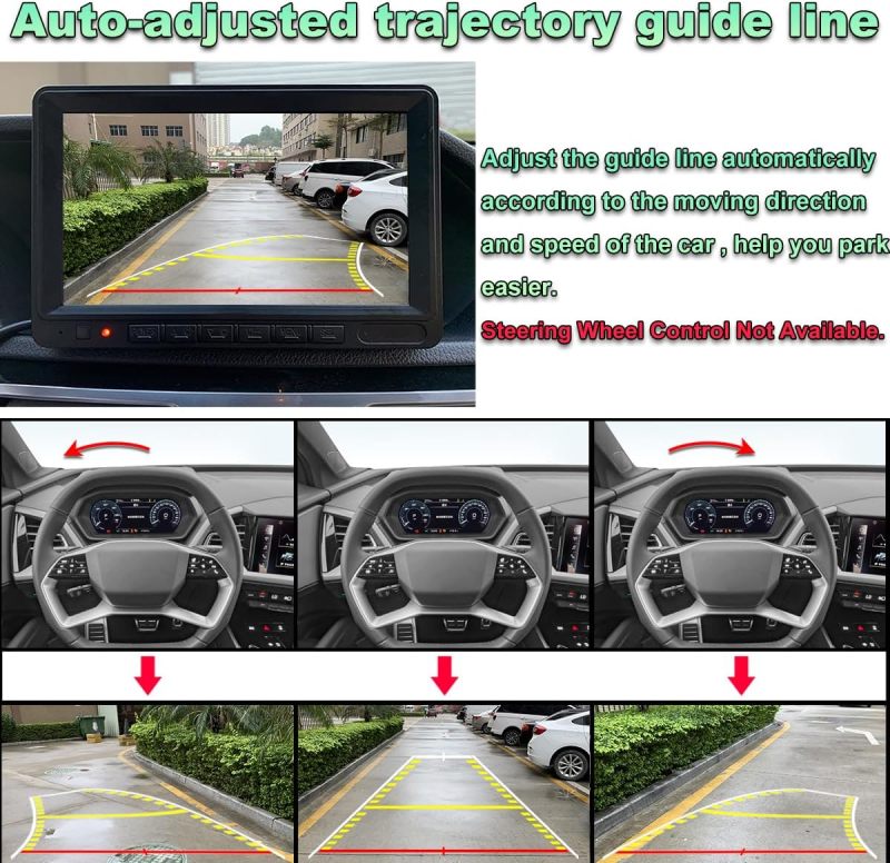 Vehicle Backup Camera with Dynamic Intelligent Trajectory Moving Guide Line for BMW E82 E88 E84 E90 E91 E92 E93 E70 E60 E61 E39 3 5 X5 X6, Car Rear View 170 Fisheye Lens Trunk Handle Camera