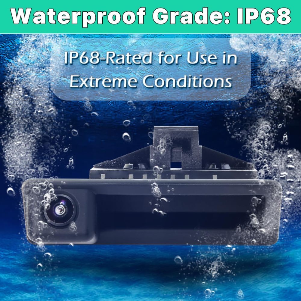 Vehicle Backup Camera with Dynamic Intelligent Trajectory Moving Guide Line for BMW E82 E88 E84 E90 E91 E92 E93 E70 E60 E61 E39 3 5 X5 X6, Car Rear View 170 Fisheye Lens Trunk Handle Camera