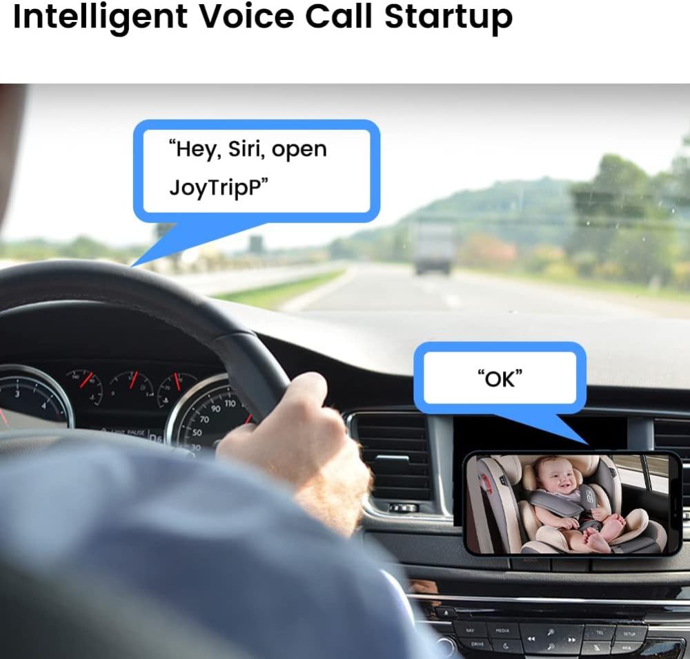 GreenYi 5G WiFi Wireless Car Baby Camera, View Infant in Rear Facing Backseat, HD 720P Camera for iPhone iPad Android Mobile Phone Tablet Support Dual Band WiFi(2.4Ghz and 5Ghz) with IR Night Vision