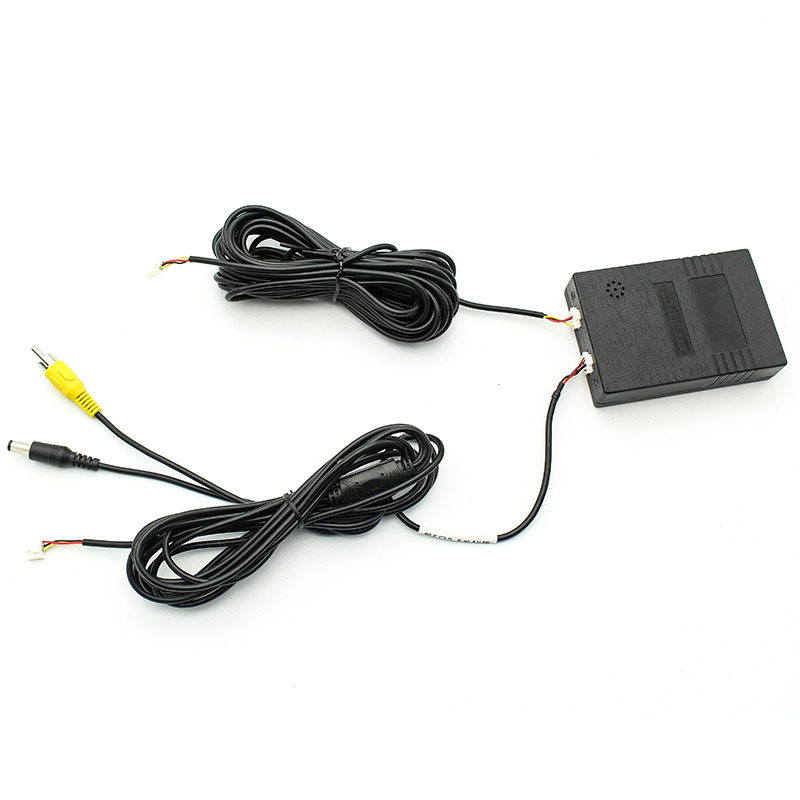 Dual-Channel Car Parking Sensor System with 2 Video Inputs | 8 Sensors | CVBS Front and Rear Camera GreenYi