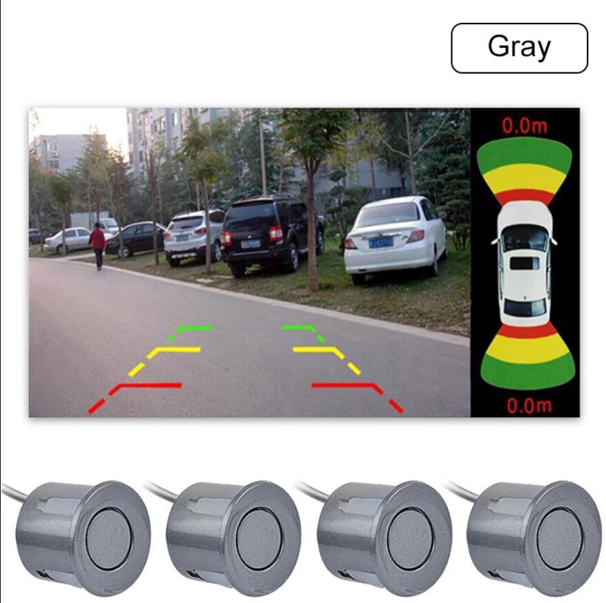 Dual-Channel Car Parking Sensor System with 2 Video Inputs | 8 Sensors | CVBS Front and Rear Camera GreenYi