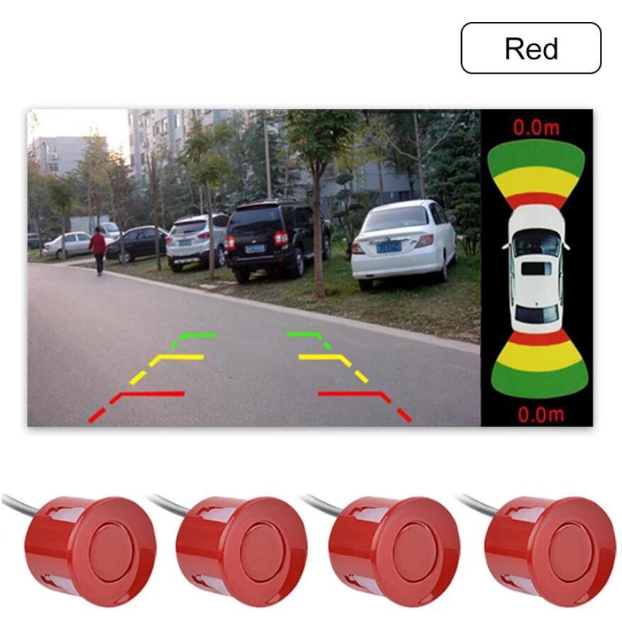 Dual-Channel Car Parking Sensor System with 2 Video Inputs | 8 Sensors | CVBS Front and Rear Camera GreenYi