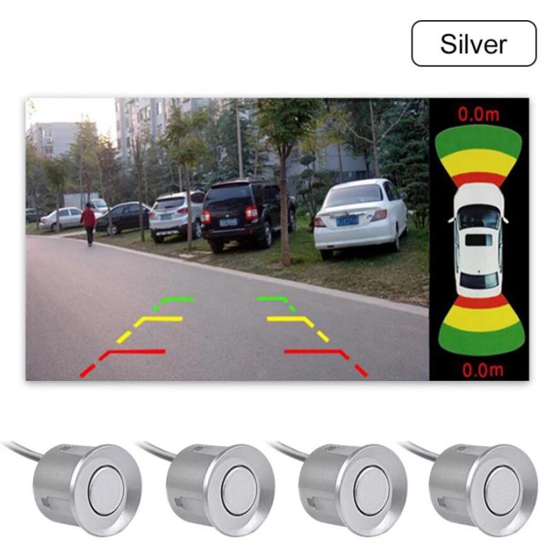 Dual-Channel Car Parking Sensor System with 2 Video Inputs | 8 Sensors | CVBS Front and Rear Camera GreenYi