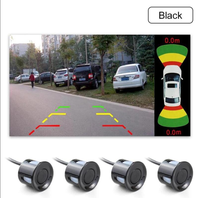 Dual-Channel Car Parking Sensor System with 2 Video Inputs | 8 Sensors | CVBS Front and Rear Camera GreenYi