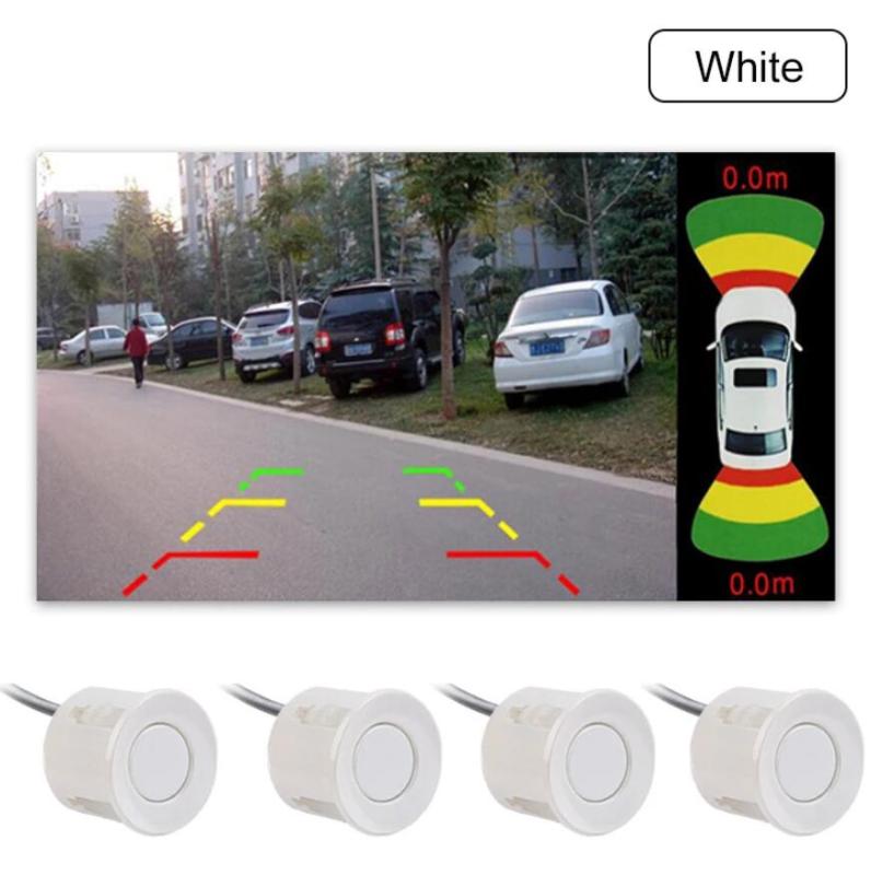 Dual-Channel Car Parking Sensor System with 2 Video Inputs | 8 Sensors | CVBS Front and Rear Camera GreenYi