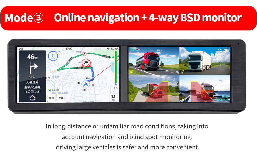 Large Vehicle Camera Monitor System | 15.88-Inch IPS Touch Screen Display | All-in-One Surveillance Unit | 4 Models for Selection GreenYi