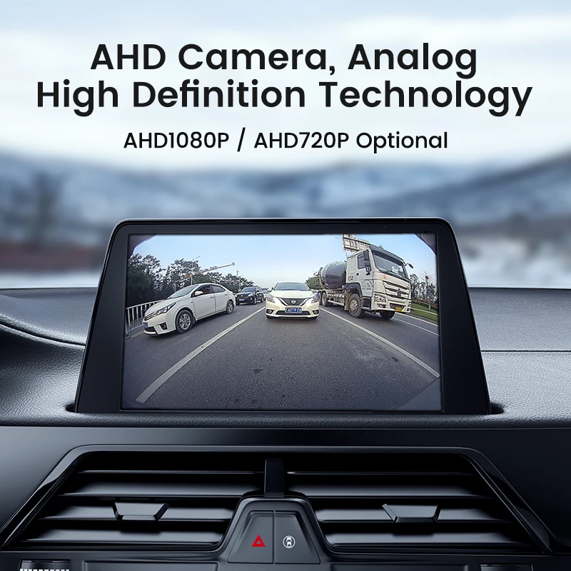 AHD Car Front View Camera for Audi A3 8P A6 C7 C6 A4 B8 B6 B9 A1 TT MK2 A8 D3 Q7 4L Q3 8L C5 8J B5 4F A7 B7 Q5 FY GreenYi