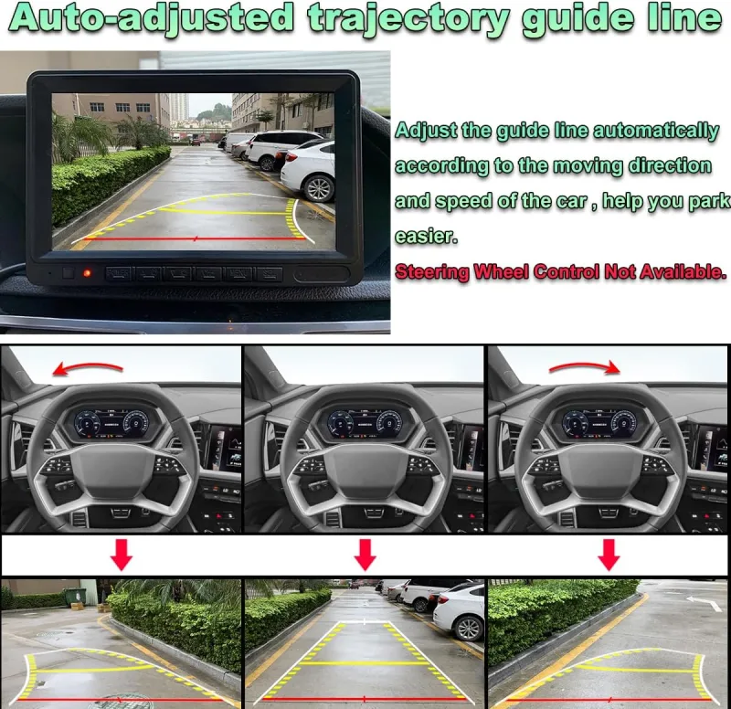 Vehicle Backup Camera with Dynamic Intelligent Trajectory Moving Guide Line for BMW E82 E88 E84 E90 E91 E92 E93 E70 E60 E61 E39 3 5 X5 X6, Car Rear View 170 Fisheye Lens Trunk Handle Camera