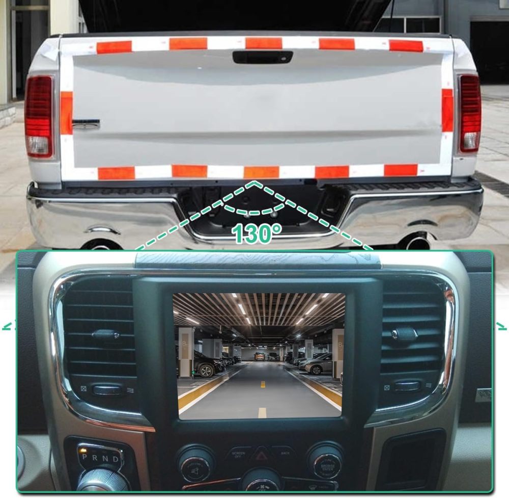56038978AL Backup Camera, GreenYi Rear View Camera Fit for Dodge RAM 1500 2500 3500 2013-2018, for Dodge RAM 4500 5500 2013-2015, for Dodge SRT Viper 2013-2017, Chrysler 200 2015 Replace OE 590-079