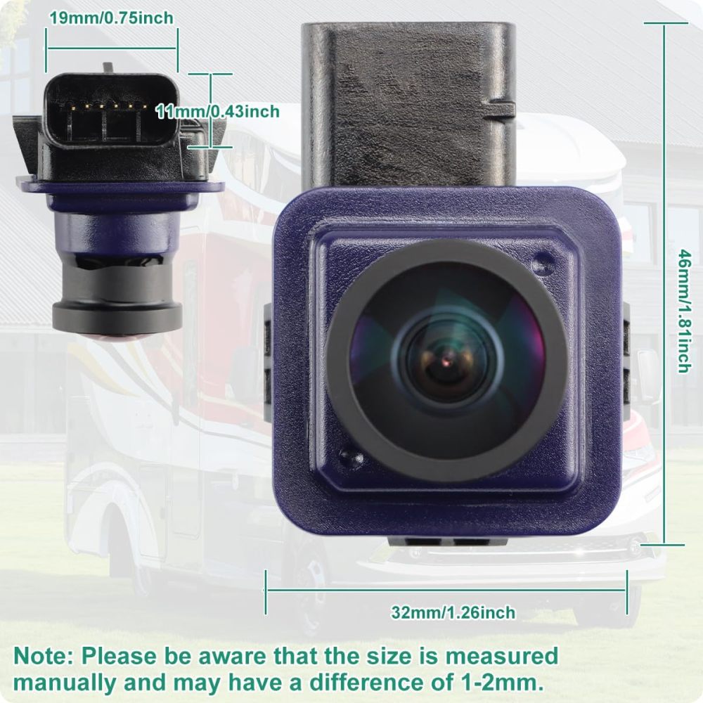 EJ5Z-19G490-A Rear View Backup Reverse Camera Compatible with Ford Escape 2014-2016, GreenYi Safety Parking Assist Camera, OE Number GJ5T-19G490-AB, 590-419