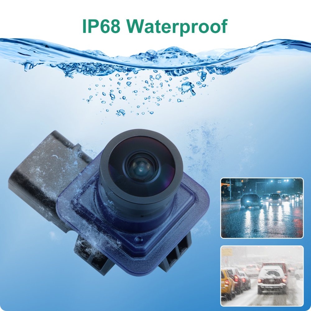 EJ5Z-19G490-A Rear View Backup Reverse Camera Compatible with Ford Escape 2014-2016, GreenYi Safety Parking Assist Camera, OE Number GJ5T-19G490-AB, 590-419