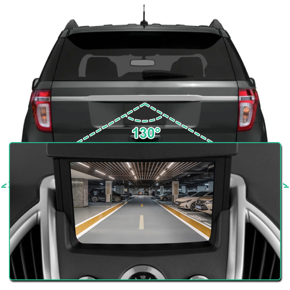 Rear View Backup Camera Fit for Ford Explorer 2011-2015, GreenYi Reversing Parking Assist Camera OE Replacement EB5Z-19G490-A, DB5Z-19G490-A, BB5Z-19G490-A, 590-421