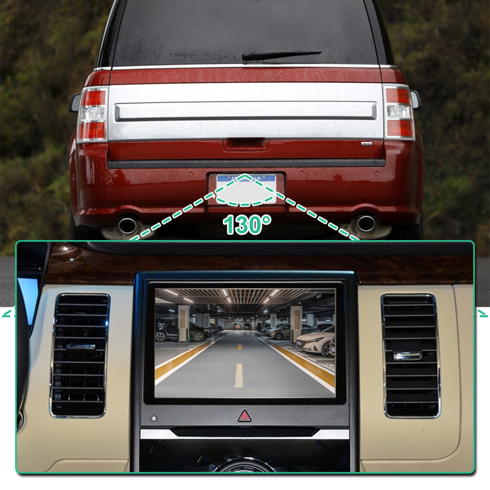 DA8Z-19G490-A Rear View Backup Parking Assist Camera Compatible with Ford Flex 2013-2019, Replaces OE Number DA8Z-19G490-C, EA8Z-19G490-A, GA8Z-19G490-A by GreenYi