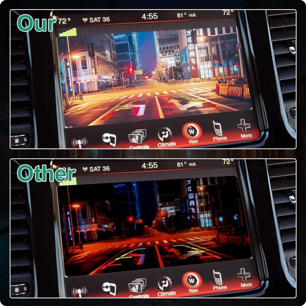 56038990AA OE Backup Camera Replacement for Dodge Dart Trunk Lid Mounted 2013-2016, GreenYi Rear View Reverse Rear Park Assist Camera Replaces NO. 56038990AB 56038990AC 1WY78GW7AA