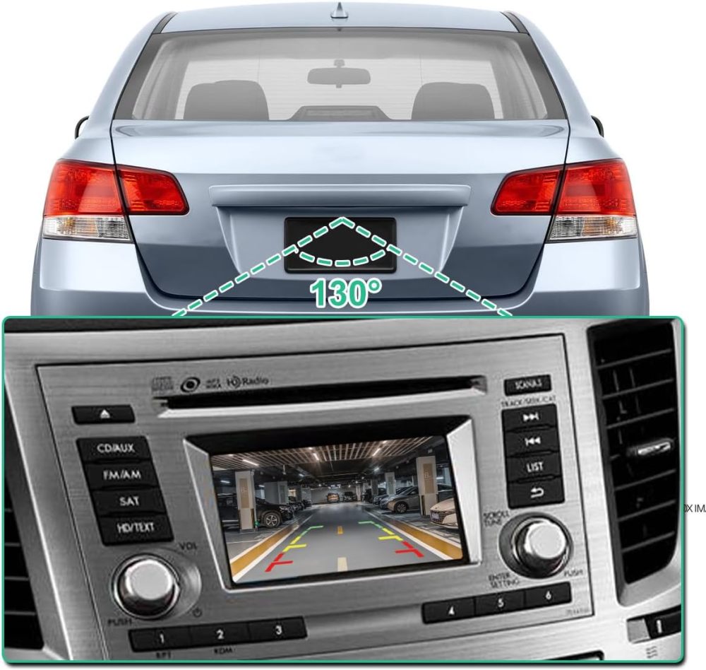 86267-AJ10B OE Backup Camera Replacement for Subaru Legacy Outback 2010-2014, GreenYi Rear View Reverse Rear Park Assist Camera Replaces NO. 86267AJ10B