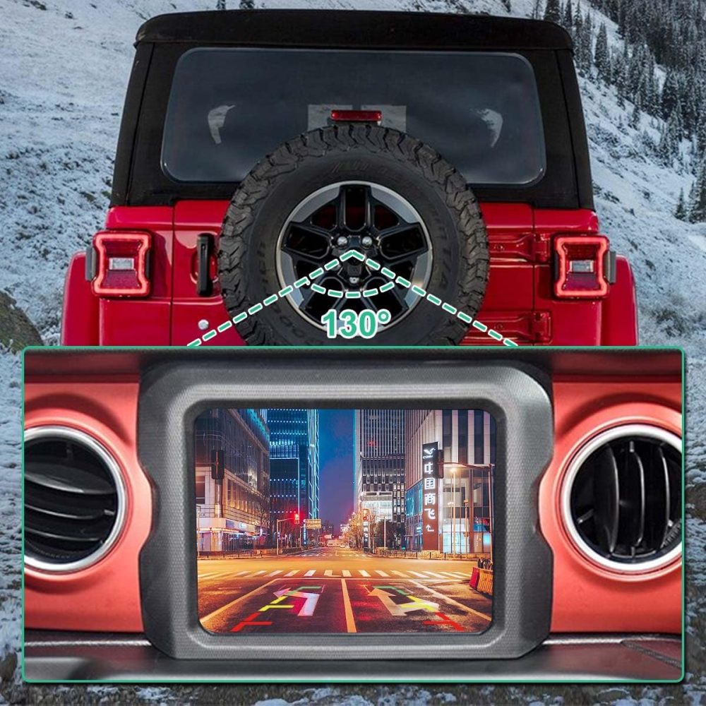 GreenYi OE Backup Camera (Part # 68452959AC) Fit for Jeep Wrangler (2018-2022) - Replaces Part # 68452959AA, 68452959AB, 68288397AC, CH1960138, 682883AA