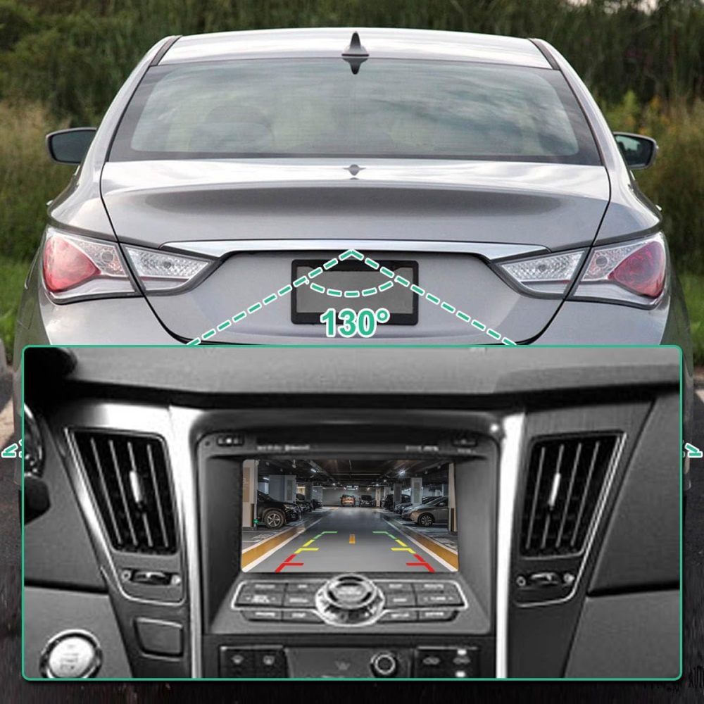 95760-3S102 Rear View Backup Camera Fit for Hyundai Sonata Hybrid 2011-2015, GreenYi Parking Assist Cam Replaces OE Number 95760-3S100, 95760-3S101, A52-74-0028, V52-74-0028, PAC16