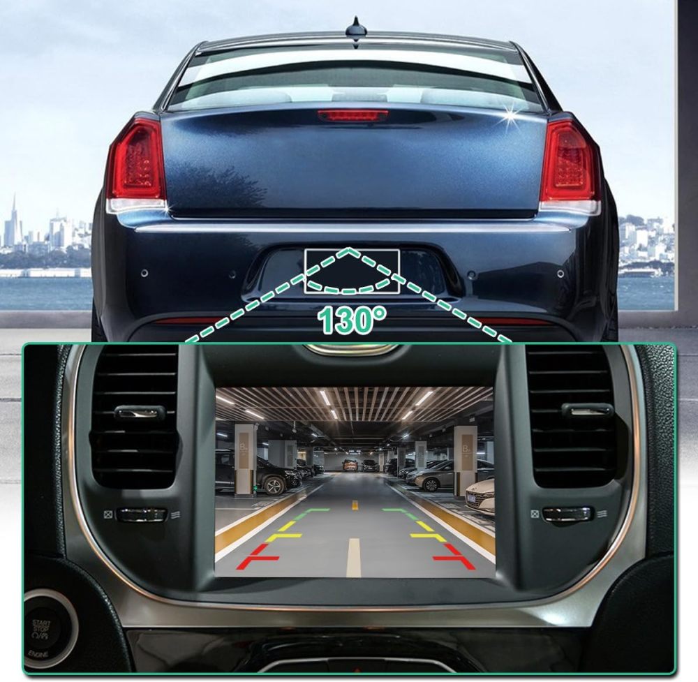 GreenYi OE Backup Camera (Part # 68210237AF) Fit for Chrysler 300 (2015-2020) - Replaces Part # 68210237AA / AB/AC/AD/AE/AF, 68212996AC / AD/AE/AF/AG, 68386753AA / AB/AC/AD