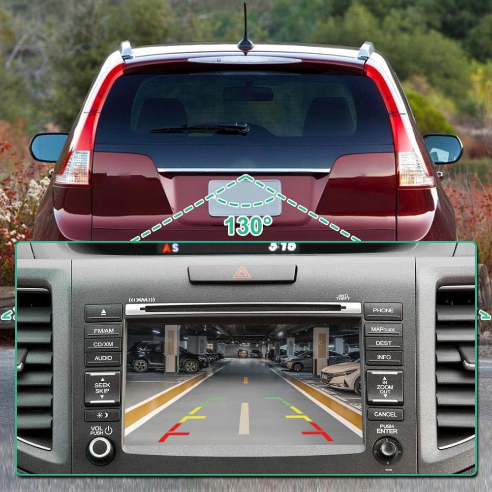 39530-T0A-A01 Rear View Backup Camera Fit for Honda CR-V 2012 2013, GreenYi Parking Assist Cam Replaces OE Number 590-074, 590074, HO1960123, 39530T0AA01, 39530-T0A-A011-M1, 39530T0AA011M1