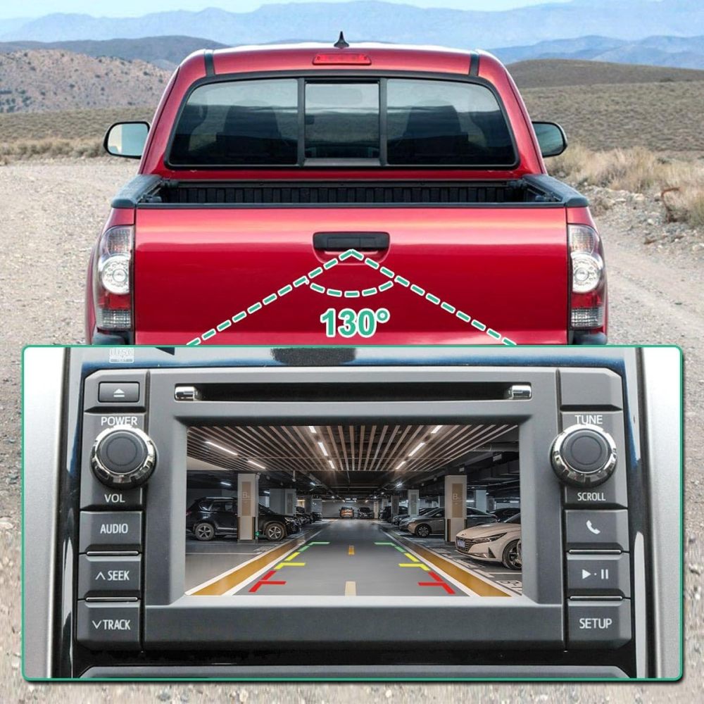 86790-04010 Rear View Backup Camera Fit for Toyota Tacoma 2009-2013, GreenYi Parking Assist Cam Replaces OE Number 590-086, 8679004010, 86790-04020, 86790-04030, 86790-04040, 86790-04021, 86790-04041