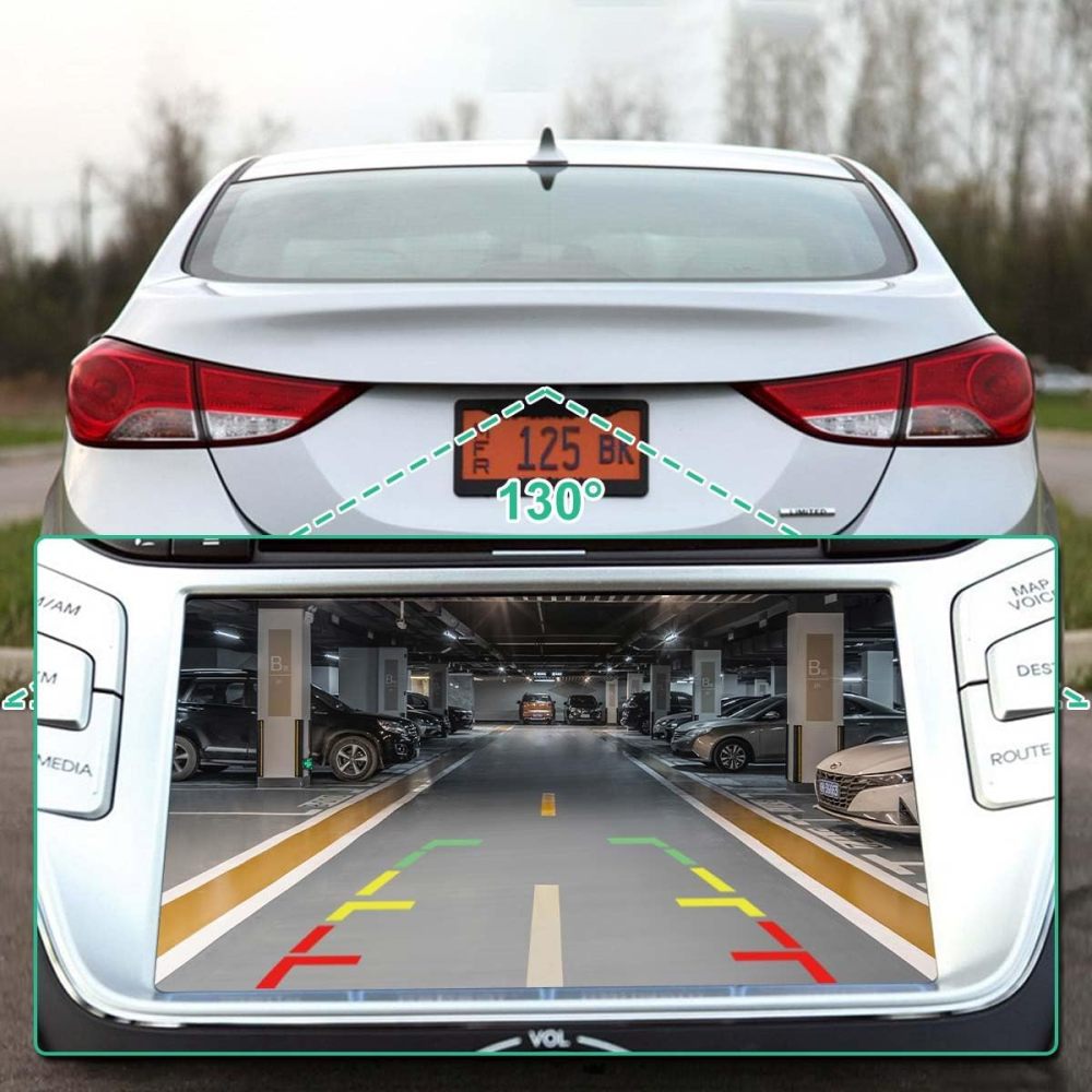 957503X105 Rear View Backup Camera Compatible with Hyundai Elantra 2011 2012 2013 2014, GreenYi Parking Assist Cam Replaces OE Number 957503X345, 957503X100, 957503X101, HY1960102, 590467