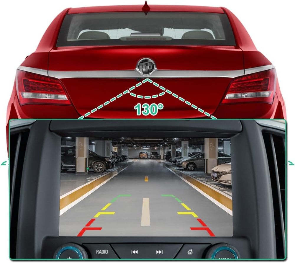 22923842 Rear View Backup Camera Fit for Buick Lacrosse GM Compatible with Chevrolet Allure Malibu Volt 2011-2016, GreenYi Parking Assist Cam Replaces OE Number 22883286, 20860481
