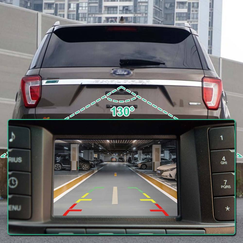 GB5Z-19G490-A OE Backup Camera Replacement for Ford Explorer 2016 2017 2018 and Ford Explorer Police 2016 2017 2018, GreenYi Rear Cam Replaces GB5Z-19G490-C, GB5Z19G490A, GB5Z19G490C