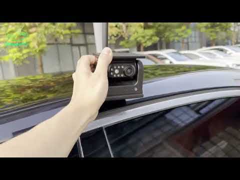 GreenYi Solar Energy 7'' Wireless DVR Record Monitor Blind Spot Radar Touch Screen Backup Camera For Camper/Truck/Trailer/RV/Bus