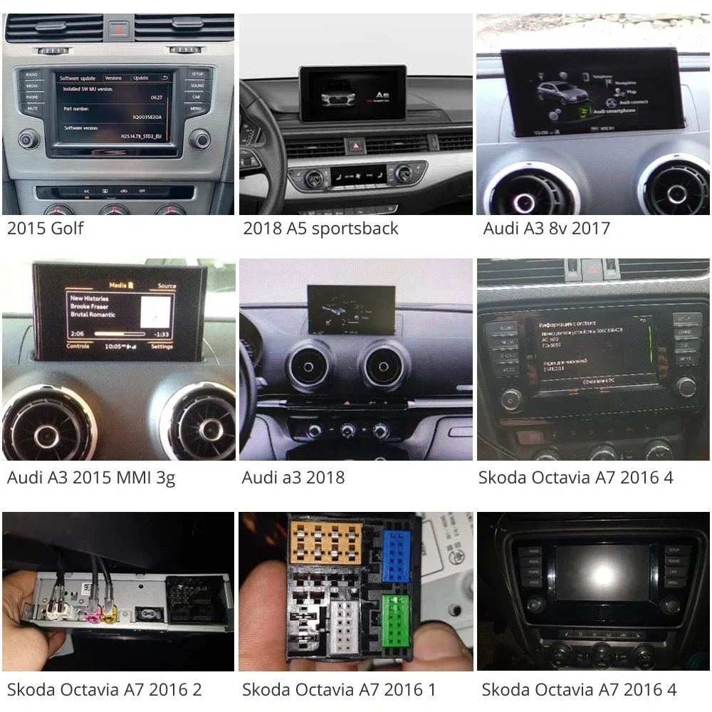 GreenYi CanBus Reversing Dynamic Trajectory Parking Camera for Audi A3 A5 Q5 A7 B8/VW Passat Golf Tiguan Jetta Skoda Bora MQB PQ