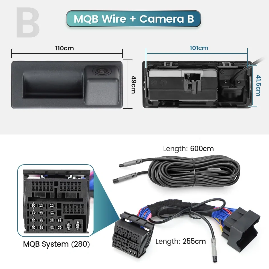GreenYi CanBus Reversing Dynamic Trajectory Parking Camera for Audi A3 A5 Q5 A7 B8/VW Passat Golf Tiguan Jetta Skoda Bora MQB PQ