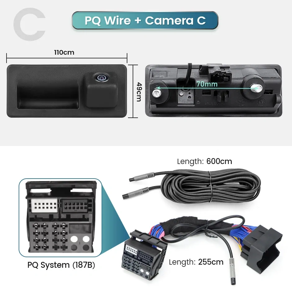 GreenYi CanBus Reversing Dynamic Trajectory Parking Camera for Audi A3 A5 Q5 A7 B8/VW Passat Golf Tiguan Jetta Skoda Bora MQB PQ