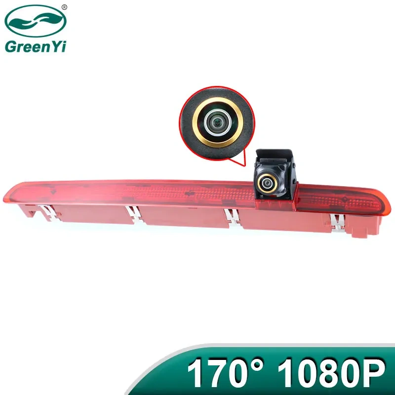 GreenYi AHD 1080P 170° LED Brake Light Vehicle Rear View Camera For Volkswagen VW Transporter T6 (Single Door) 2016-2022