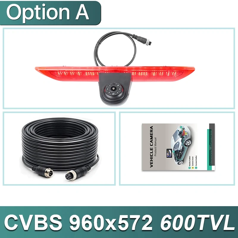 GreenYi AHD 1080P LED Brake Light Vehicle Rear View Camera For Ford Transit Van F150/F250/F350 Transit Jumbo (2014-2019)