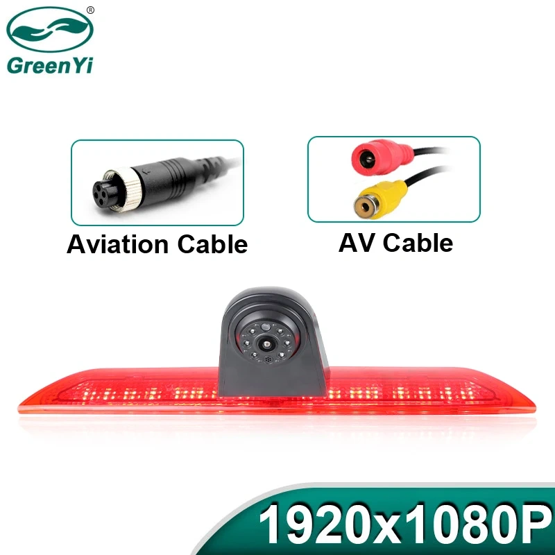 GreenYi AHD 1080P LED Brake Light Vehicle Rear View Camera For Ford Transit Van F150/F250/F350 Transit Jumbo (2014-2019)