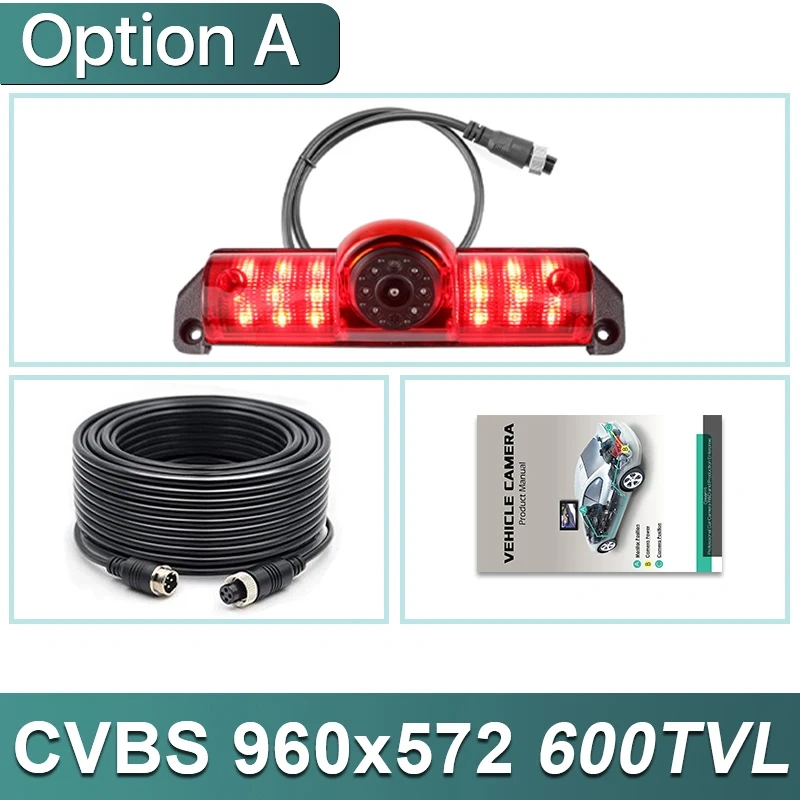 GreenYi 1080P Brake Light Rear View Camera For Chevy Express GMC Savana Cargo Van 1500 2500/3500 2003-2019 Transporter Explorer