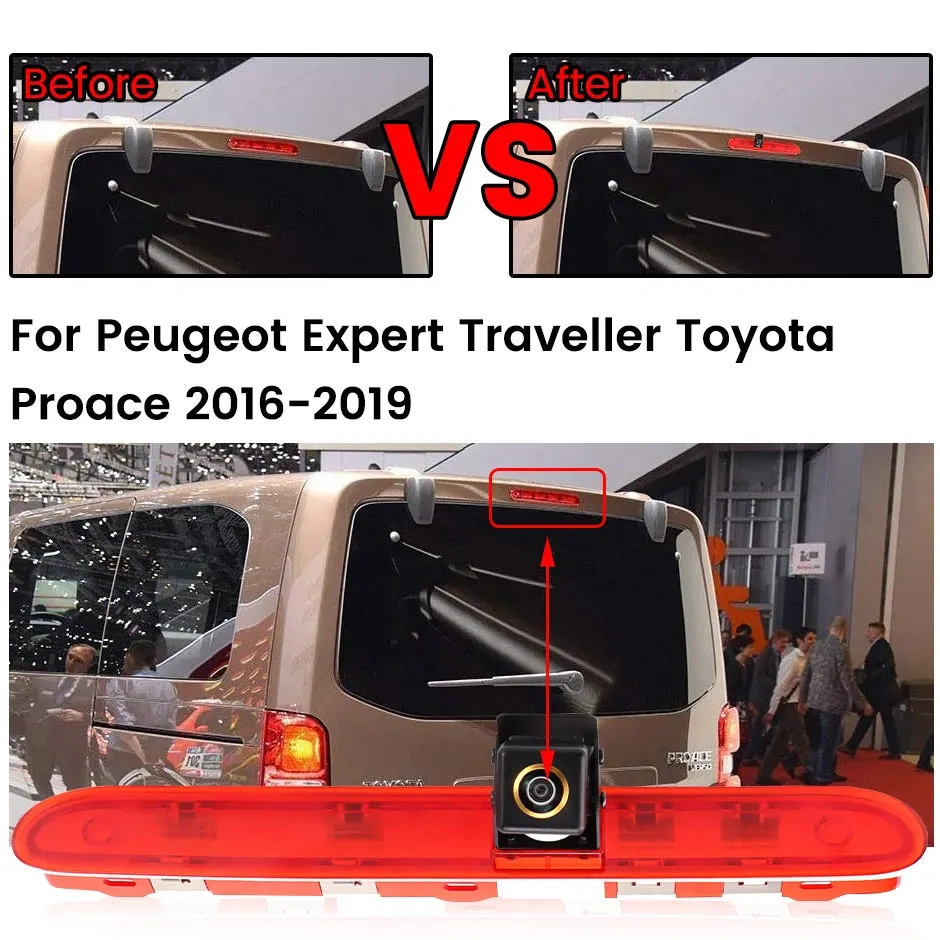 GreenYi AHD 1080P 170° Car Rear View Camera For Peugeot Expert Traveller Citroen Jumpy Dispatch Space Tourer Toyota ProAce